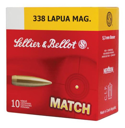 S&B 338 LAPUA 250 BTHP 10 - Win Repeating Arms Promotion